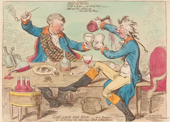 Gott schütze den König. - Bei einem randvollen Glas. Oder - Eine Abendszene dreimal wöchentlich in Wimbledon