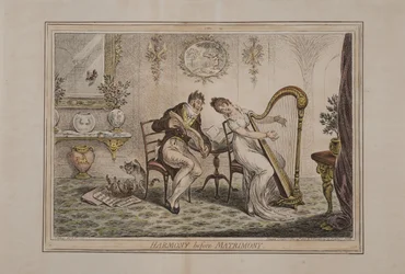 Harmonie vor der Ehe, veröffentlicht von Hannah Humphrey, 1805