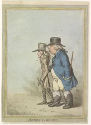 Karikatur von Wilhelm V., 1797 (Pylades & Orestes)