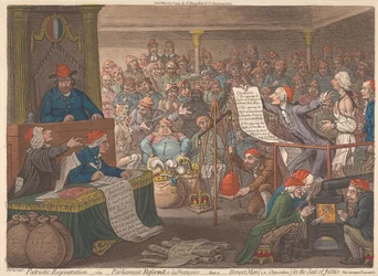 Patriotische Erneuerung, nämlich: das Parlament nach französischer Art reformiert, das heißt: ehrliche Männer (d. h. die Opposition) auf dem Richterstuhl. Siehe die Erwartungen der Carmagnole