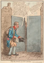 Habt Mitleid mit den Leiden eines armen alten Mannes, siehe: Szene am Bloomsbury Square