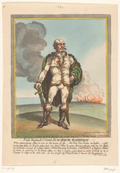 Karikatur von Aleksandr Suworow, 1799