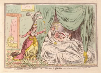 Der Jersey-Schmuggler entdeckt, oder guter Grund für die Trennung, Ehegelübde sind so falsch wie die Eide der Würfelspieler, veröffentlicht 1796