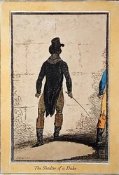 Der Schatten eines Herzogs, 1795 von Hannah Humphrey veröffentlicht