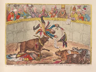 Der spanische Stierkampf oder der korsische Matador in Gefahr, veröffentlicht 1805