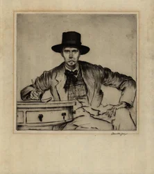 Porträt des Graveurs J. Hamilton Hay, 1915