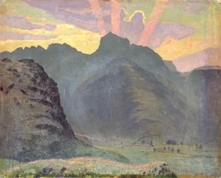 Sonnenaufgang im Lake District, 1915