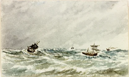 Sturm auf See vor der Tyne