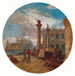 Ansicht in Venedig, um 1853