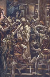 Christus verspottet im Haus des Joseph Kaiphas