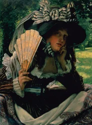 Mädchen mit einem Fächer, ca. 1870-71
