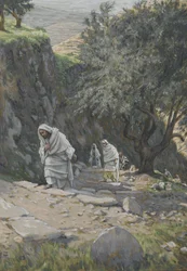 Er ging auf seinem Weg nach Ephraim, Illustration aus Das Leben unseres Herrn Jesus Christus, 1886-96
