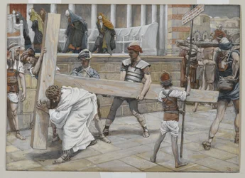 Jesus trägt das Kreuz, Illustration aus Das Leben unseres Herrn Jesus Christus, 1886-94