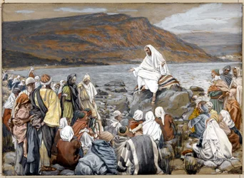 Jesus lehrt das Volk am Meer, Illustration zu „Das Leben Christi“, ca. 1886-96