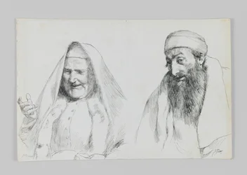 Jude und Jüdin, Illustration aus Das Leben unseres Herrn Jesus Christus