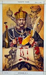 Souveräne Nr. 8 Karikatur aus Vanity Fair, 1871