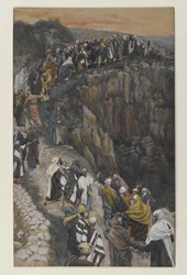 Der Hügel bei Nazareth, Illustration aus Das Leben unseres Herrn Jesus Christus