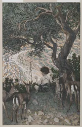 Die Kindheit des heiligen Johannes des Täufers, Illustration aus Das Leben unseres Herrn Jesus Christus