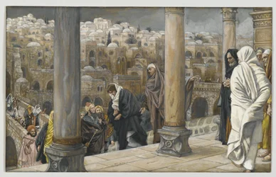 Die Heiden bitten, Jesus zu sehen, Illustration aus Das Leben unseres Herrn Jesus Christus, 1886-94