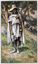 Der verlorene Sohn bittet um Almosen, Illustration für Das Leben Christi, ca. 1884-96