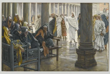 Wehe euch, Schriftgelehrte und Pharisäer, Illustration aus Das Leben unseres Herrn Jesus Christus, 1886-94