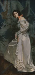 Die Treppe, um 1899, um 1930