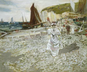 Der Kiesstrand
