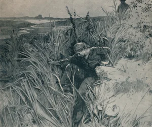 Der entflohene Sträfling. Aus Große Erwartungen Dickens, ca. 1830-1870, 1923