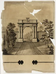 Monumentaler Eingang zum Friedhof