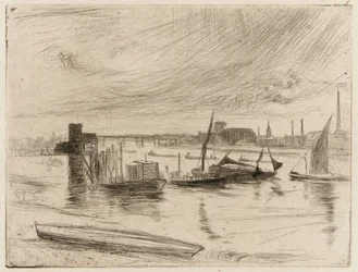 Battersea Morgendämmerung (Cadogan Pier)