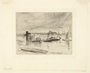 Morgendämmerung in Battersea (Cadogan Pier)
