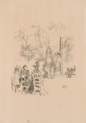 Gespräch unter der Statue, Jardin du Luxembourg