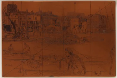 Radierplatte: Black Lion Wharf