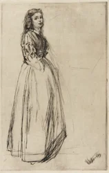 Fumette, stehend