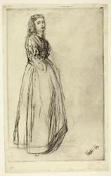 Fumette, stehend