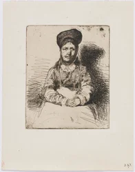 La Retameuse. Eine der zwölf Radierungen aus der Natur (Das französische Set)