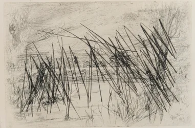 Landschaft mit einem Fischer