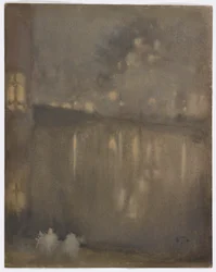 Nocturne: Grau und Gold – Kanal, Holland