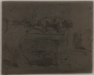 Der Hund auf der Hundehütte