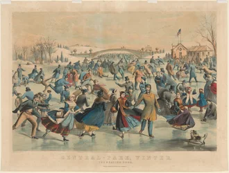 Central Park, Winter: Der Eislaufteich