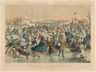 Central Park, Winter: Der Eislaufteich