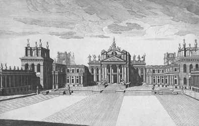 Blenheim Palace, Woodstock, Oxfordshire, Mitte des 18. Jahrhunderts