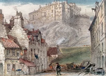 Edinburgh Castle vom Grass Market