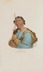 Ein berühmter Ottawa-Häuptling, aus dem Aboriginal Portfolio