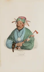 CHAT-O-MIS-SEE; Pottowattomie-Häuptling, aus dem Aboriginal Portfolio