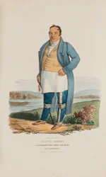 FRANCIS GODFROY; Ein berühmter Häuptling unter den Miamis, aus Das Aboriginal Portfolio