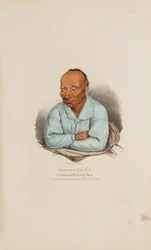 KER-O-MENEE; Ein berühmter Winnebago-Häuptling, aus The Aboriginal Portfolio