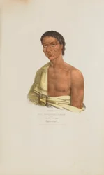 O-HYA-WA-NIM-CE-KEE oder der Gelbe Donner; Ein Chippeway-Häuptling, aus Das Aboriginal Portfolio