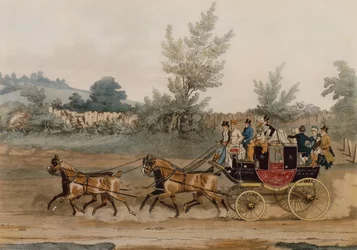 Leichter Postkutschenwagen