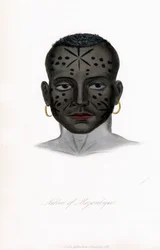 Einheimischer aus Mosambik, ca. 1850
